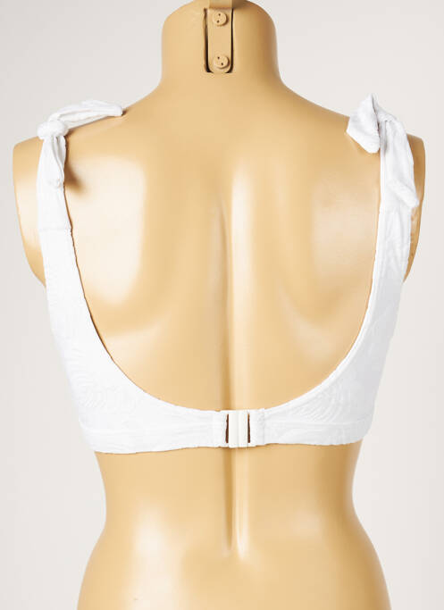 Haut de maillot de bain stretch blanc LIVIA femme