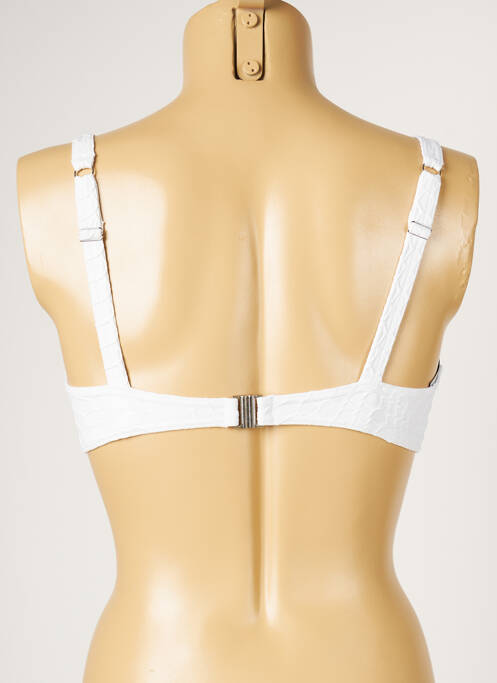 Haut de maillot de bain blanc LIVIA pour femme