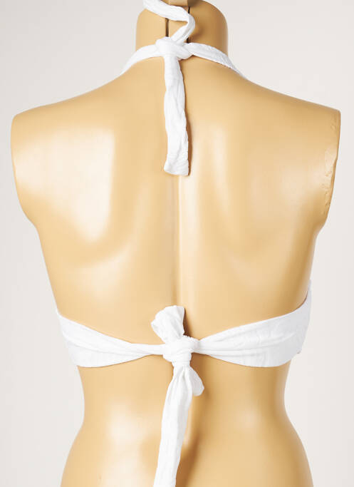 Haut de maillot de bain blanc LIVIA pour femme