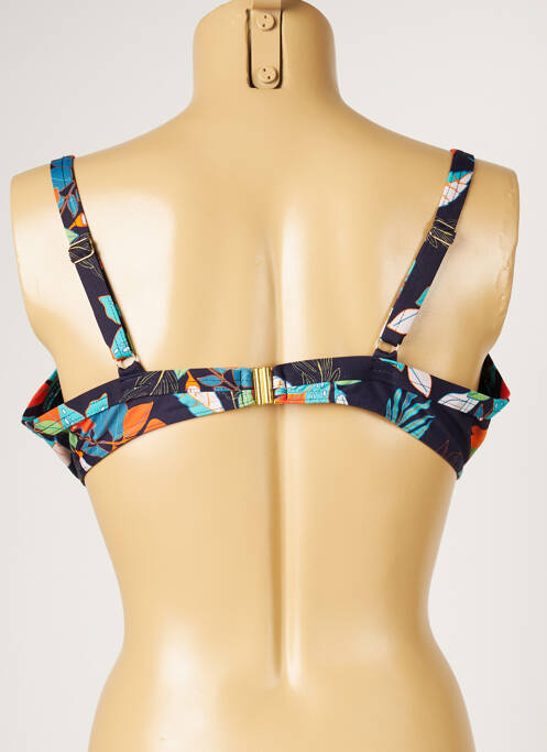 Haut de maillot de bain bleu LIVIA pour femme