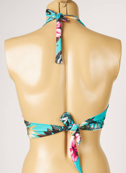 Haut de maillot de bain bleu LIVIA pour femme