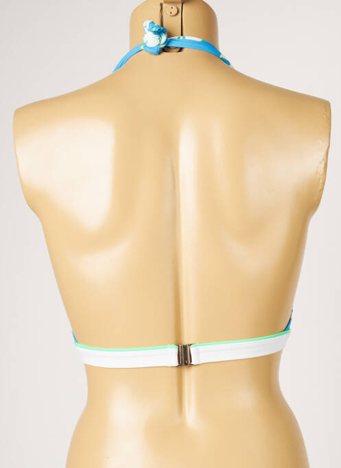 Haut de maillot de bain bleu LIVIA pour femme