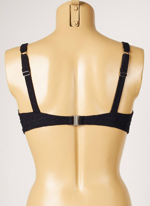 Haut de maillot de bain noir LIVIA pour femme