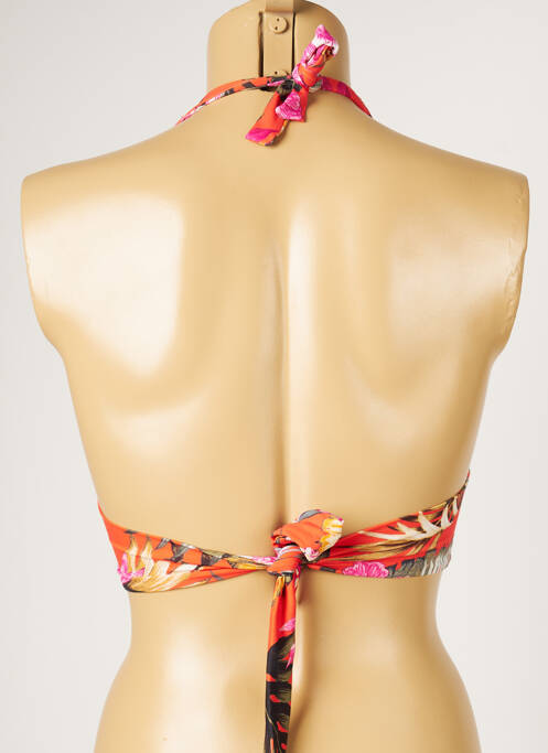 Haut de maillot de bain orange LIVIA pour femme