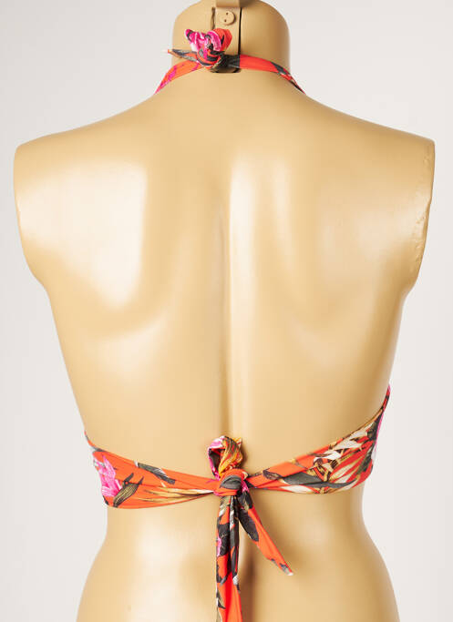 Haut de maillot de bain orange LIVIA pour femme