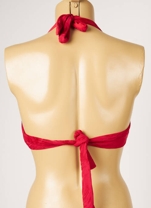 Haut de maillot de bain rouge LIVIA pour femme