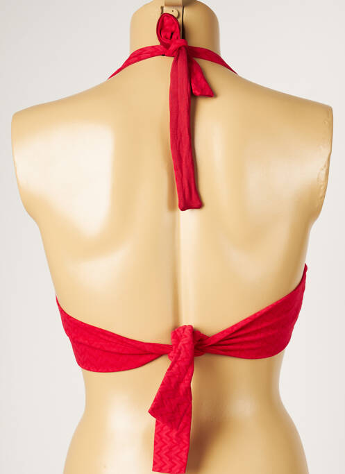Haut de maillot de bain rouge LIVIA pour femme