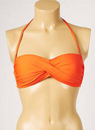 Haut de maillot de bain haut soutien-gorge moulé haut soutien-gorge moulé orange LIVIA femme