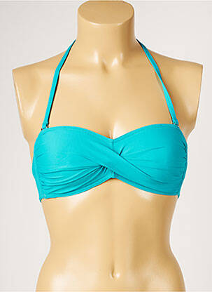 Haut de maillot de bain haut soutien-gorge moulé haut soutien-gorge moulé bleu LIVIA femme