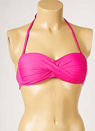 Haut de maillot de bain haut soutien-gorge moulé haut soutien-gorge moulé rose LIVIA femme