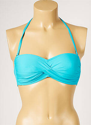 Haut de maillot de bain haut soutien-gorge moulé haut soutien-gorge moulé bleu LIVIA femme