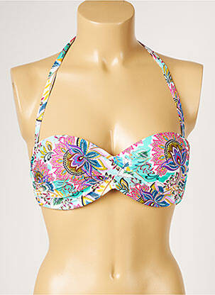 Haut de maillot de bain haut soutien-gorge moulé haut soutien-gorge moulé rose LIVIA femme