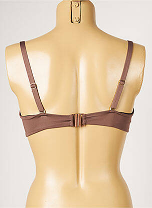 Haut de maillot de bain haut soutien-gorge moulé haut soutien-gorge moulé marron LIVIA femme