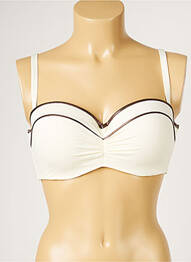 Haut de maillot de bain haut soutien-gorge moulé haut soutien-gorge moulé beige LIVIA femme
