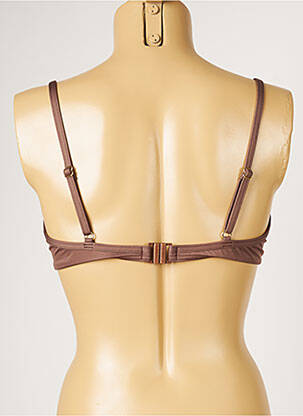 Haut de maillot de bain haut soutien-gorge moulé haut soutien-gorge moulé marron LIVIA femme