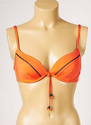 Haut de maillot de bain haut soutien-gorge moulé haut soutien-gorge moulé orange LIVIA femme