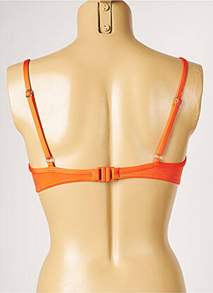 Haut de maillot de bain haut soutien-gorge moulé haut soutien-gorge moulé orange LIVIA femme