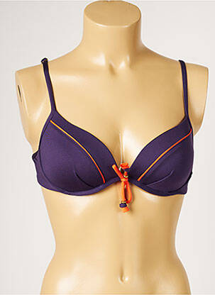 Haut de maillot de bain haut soutien-gorge moulé haut soutien-gorge moulé violet LIVIA femme