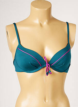 Haut de maillot de bain haut soutien-gorge moulé haut soutien-gorge moulé bleu LIVIA femme