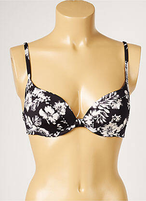Haut de maillot de bain haut soutien-gorge moulé haut soutien-gorge moulé noir LIVIA femme