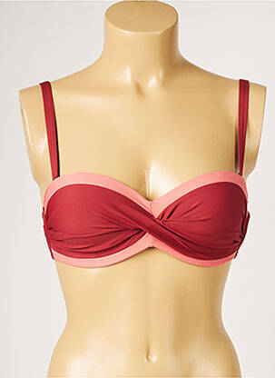 Haut de maillot de bain haut soutien-gorge moulé haut soutien-gorge moulé marron LIVIA femme