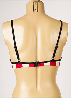 Haut de maillot de bain haut soutien-gorge moulé haut soutien-gorge moulé rouge LIVIA femme