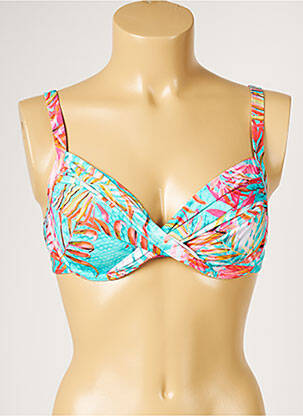 Haut de maillot de bain stretch bleu LIVIA femme