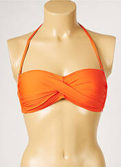Haut de maillot de bain orange LIVIA pour femme seconde vue