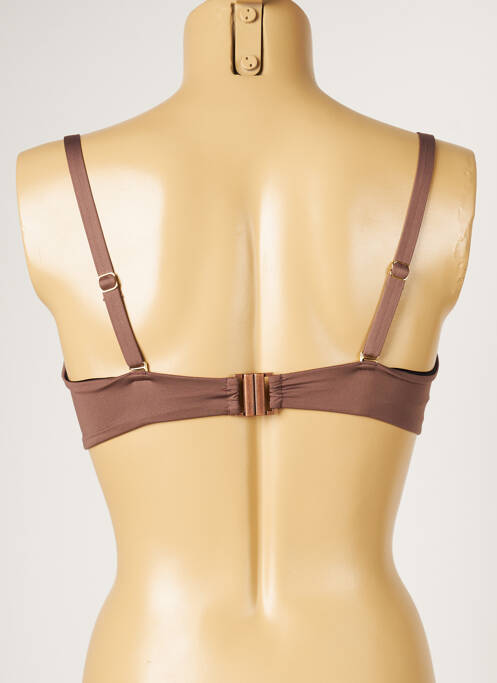 Haut de maillot de bain marron LIVIA pour femme