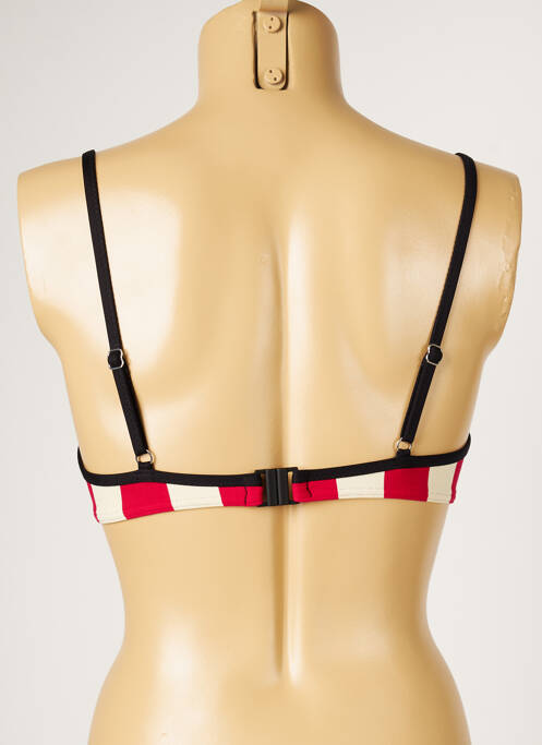 Haut de maillot de bain rouge LIVIA pour femme