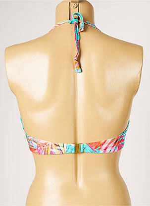 Haut de maillot de bain stretch haut bandeau bleu LIVIA femme