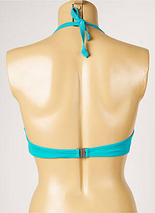Haut de maillot de bain stretch haut bandeau bleu LIVIA femme