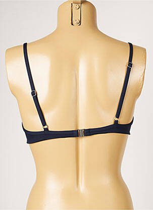 Haut de maillot de bain stretch haut soutien-gorge moulé bleu LIVIA femme