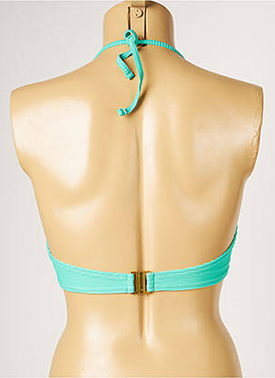 Haut de maillot de bain stretch haut soutien-gorge balconnet vert LIVIA femme