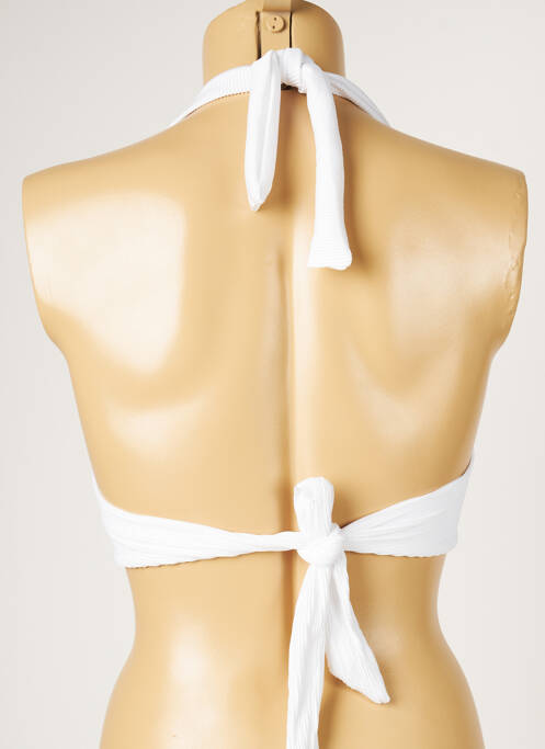 Haut de maillot de bain blanc LIVIA pour femme