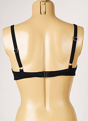 Haut de maillot de bain stretch haut soutien-gorge emboitant noir LIVIA femme