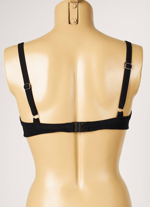 Haut de maillot de bain stretch haut soutien-gorge emboitant noir LIVIA femme