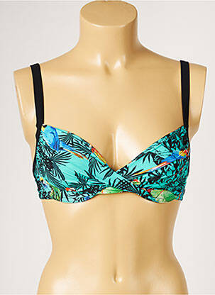 Haut de maillot de bain stretch bleu LIVIA femme
