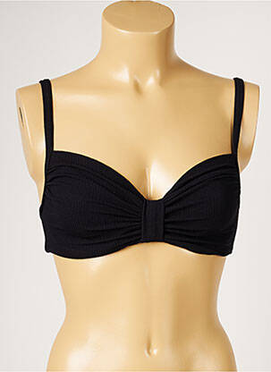 Haut de maillot de bain stretch noir LIVIA femme