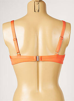 Haut de maillot de bain stretch orange LIVIA femme