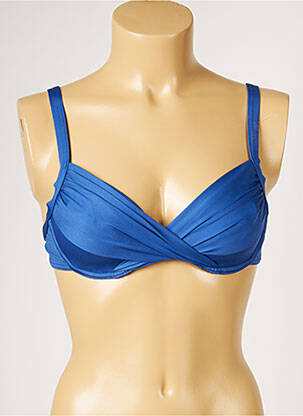 Haut de maillot de bain stretch bleu LIVIA femme