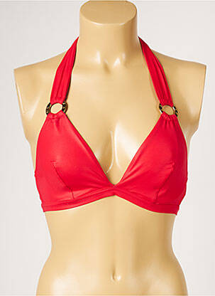 Haut de maillot de bain stretch rouge LIVIA femme