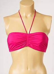 Haut de maillot de bain stretch rose LIVIA femme