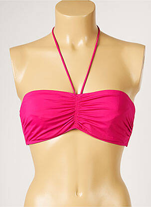 Haut de maillot de bain stretch rose LIVIA femme