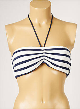 Haut de maillot de bain stretch blanc LIVIA femme