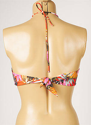Haut de maillot de bain stretch orange LIVIA femme