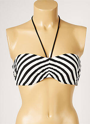 Haut de maillot de bain stretch noir LIVIA femme