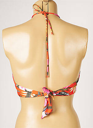 Haut de maillot de bain stretch orange LIVIA femme