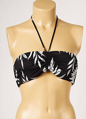 Haut de maillot de bain stretch noir LIVIA femme