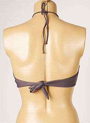 Haut de maillot de bain stretch gris LIVIA femme